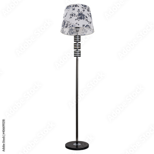 Wall lamp in vintage style on an isolated white background.