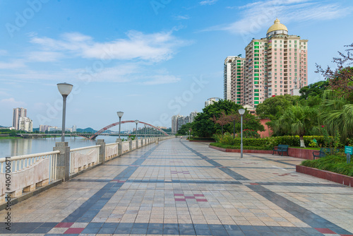 Daytime scenery of Mianyang Tieniu Square