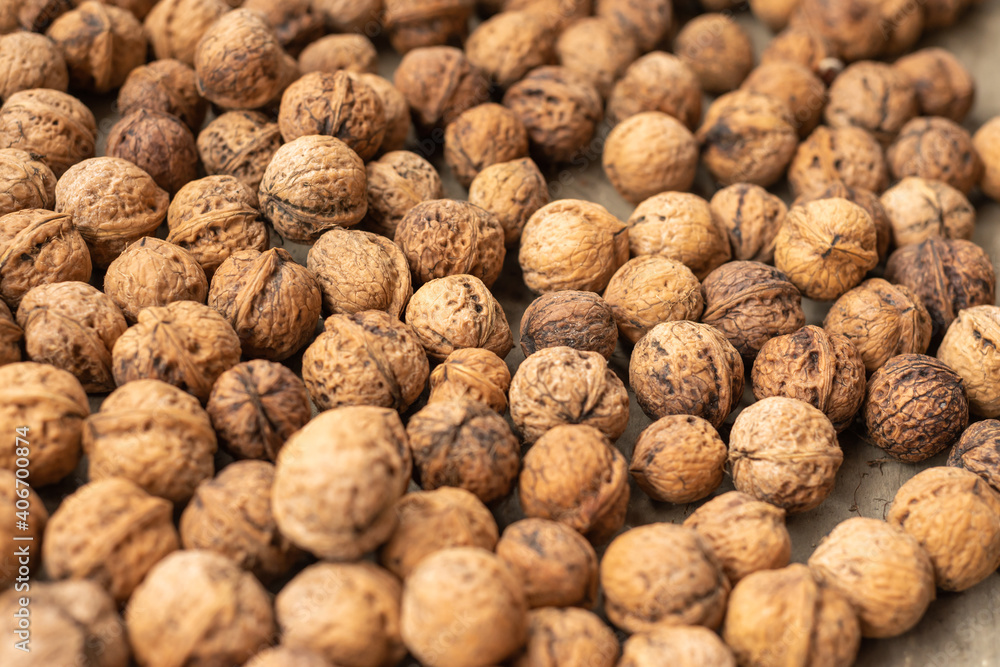 Fresh walnuts that have not yet been dried Fresh walnuts that have not yet been dried