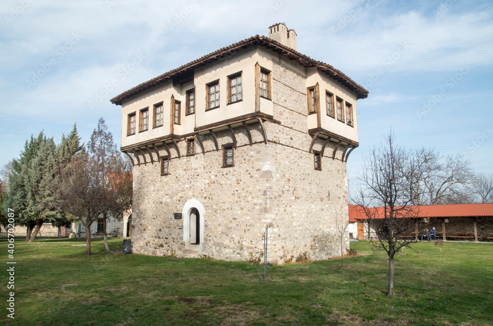 Angel Voyvoda's Tower in Arapovo Monastery of Saint Nedelya, Bulgaria