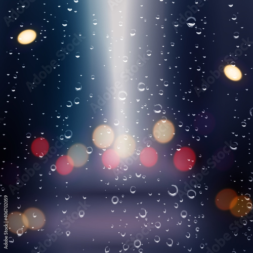 abstract droplets raining background