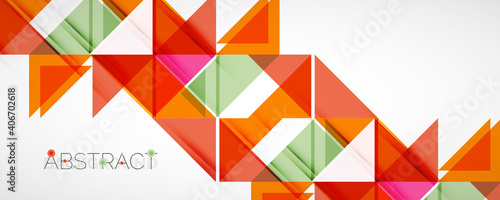 Set of vector triangle geometric backgrounds. Vector illustration for covers, banners, flyers and posters and other designs