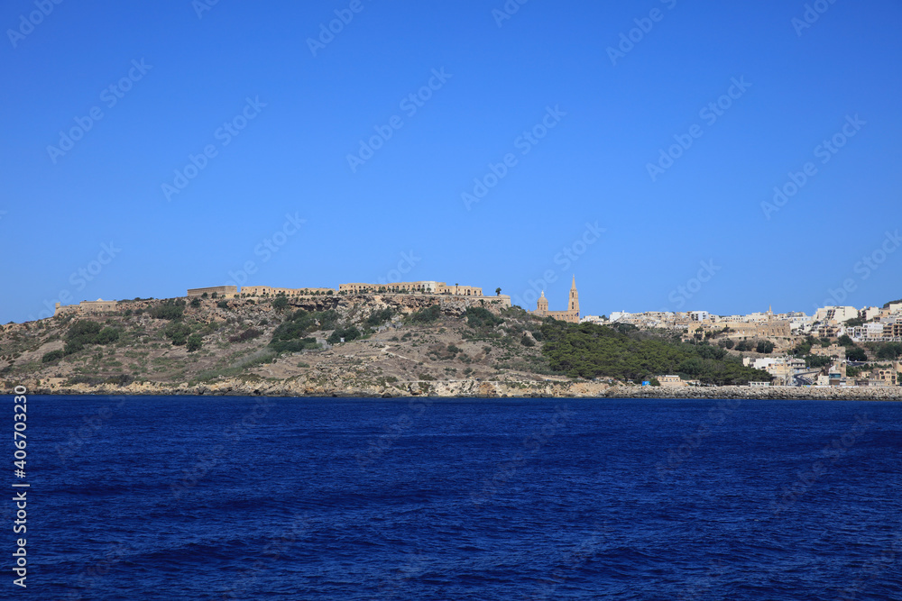 View to Mgarr from the Car Ferry between Malta and Gozo