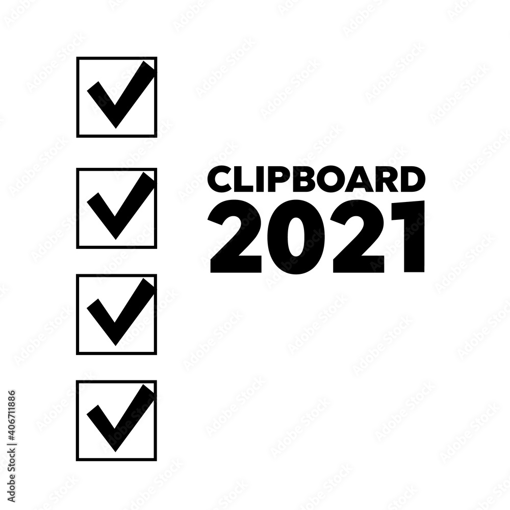 Check list and marker. Clipboard and check marks vector. Check list and marker. Clipboard and check marks vector.