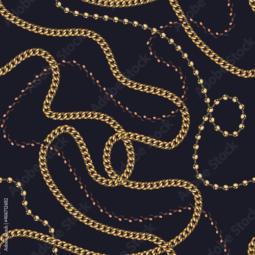 Jewelry vintage colorful seamless pattern
