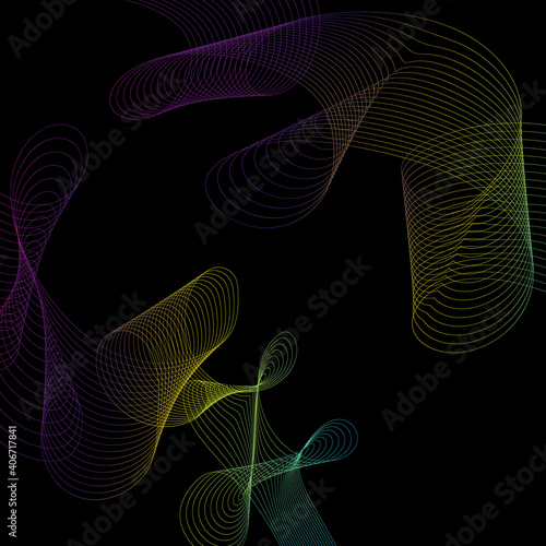 abstract black background with thin lines