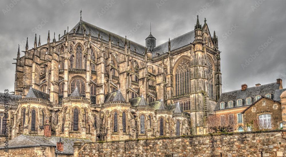 Le Mans, Cathedral, HDR Image