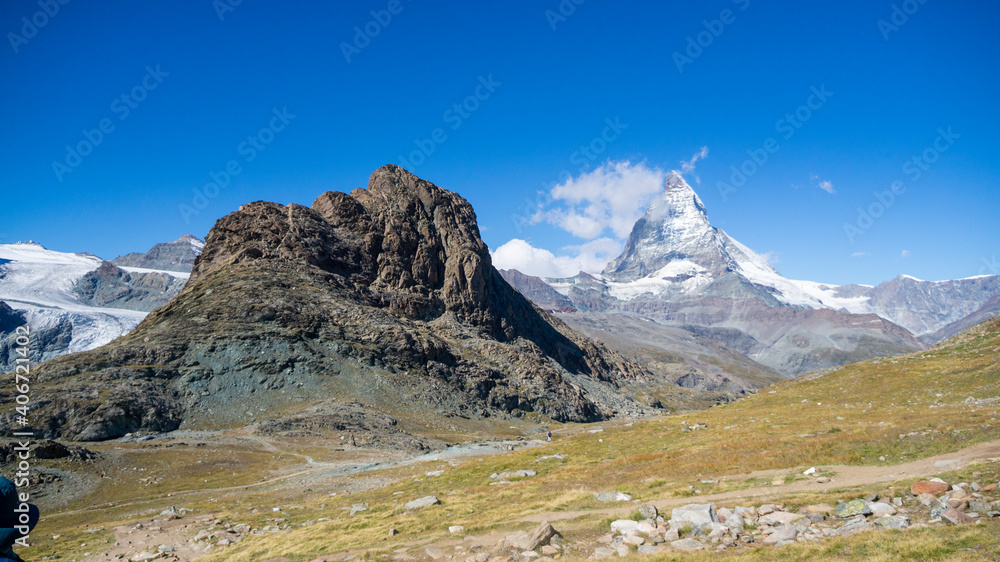 Beautiful scenery with Matterhorn, Zermatt, Switzerland