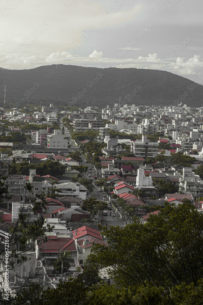 view of monkey hill, bombinhas santa catarina brazil
