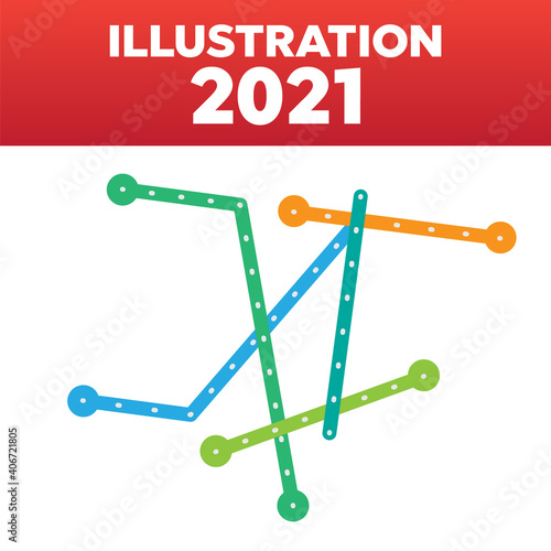 Metro, subway map. Underground scheme vector illustration