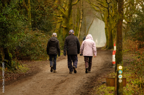 Good morning walk for healthy living photo