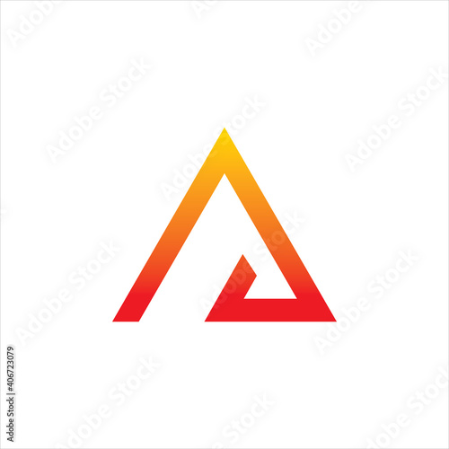 Free Download triangle letter font logo design - GFXLoad