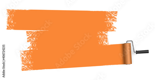 paint roller concept with marking