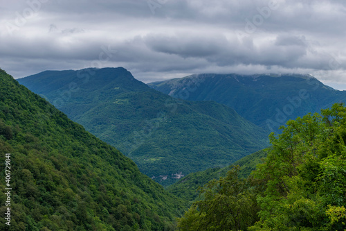 landscape with clouds