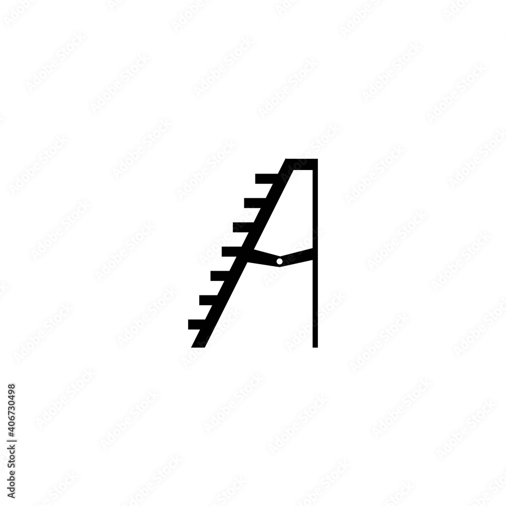 Ladder and Stairs Logo Template vector icon illustration Ladder and Stairs Logo Template vector icon illustration