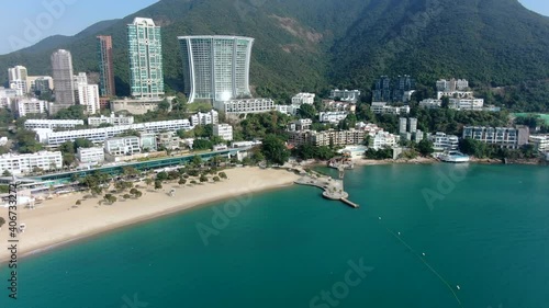 Aerial view of Repulse bay Kwan Yin temple, Hong Kong.
