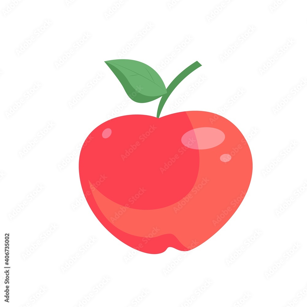 Fototapeta premium Apple Fruit Icon