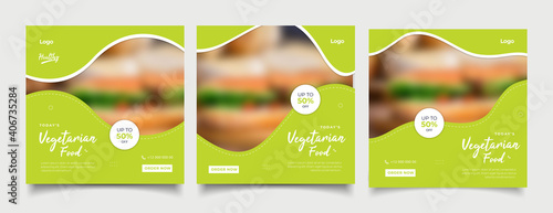 social media instagram post template. Suitable for Social Media Post Restaurant and culinary Promotion.