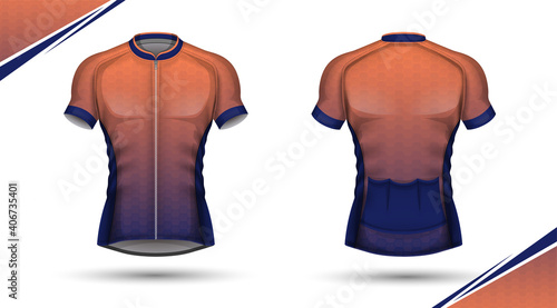 Cycling jersey, front and back