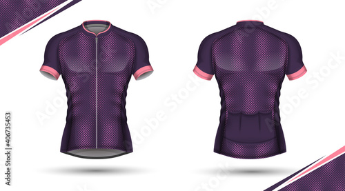 Cycling jersey, front and back