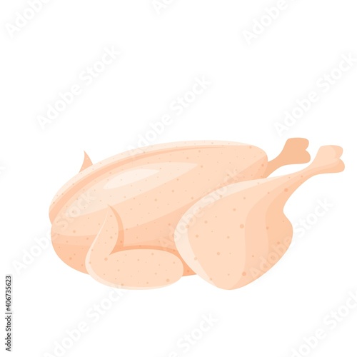 Raw whole chicken