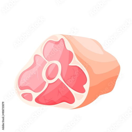 Pork shank or ham icon.