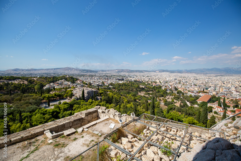 view from the top of Athens Capital of Greece