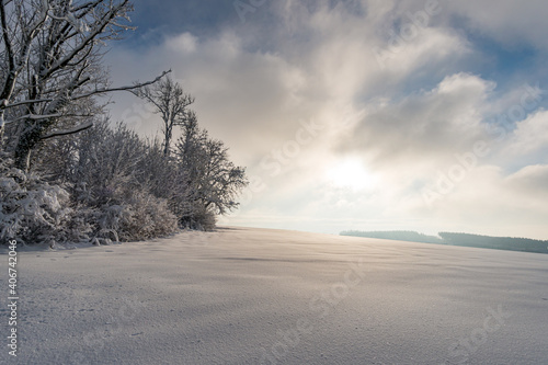 Snowshoe tour at the Gehrenberg near Lake Constance © mindscapephotos