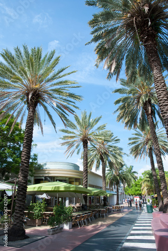 Miami South Beach Pedestrian Street