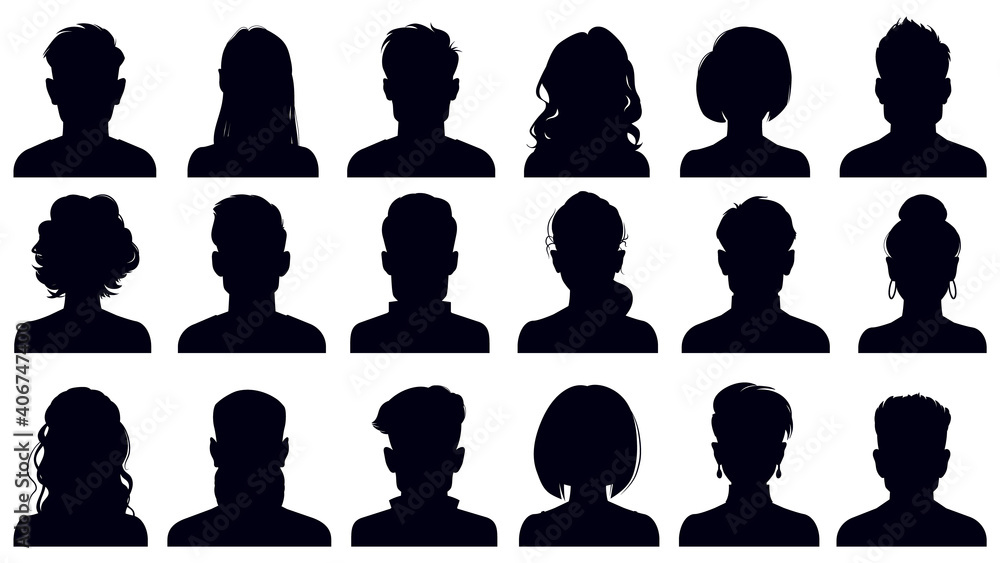 Fotografija Avatar portrait silhouettes