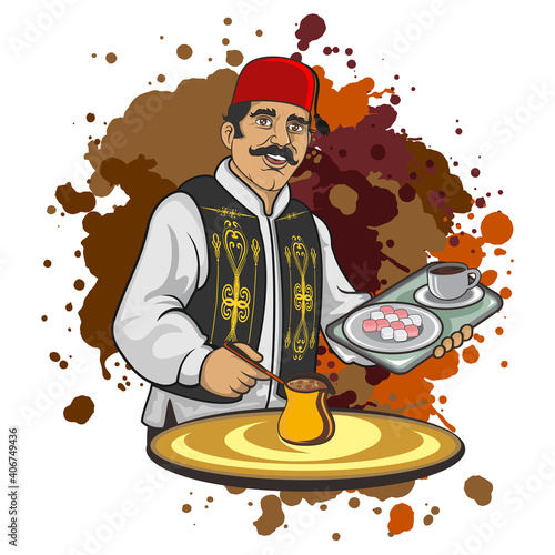 Traditional turkish coffee