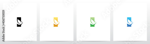 Dove Bird On Letter Logo Design I
