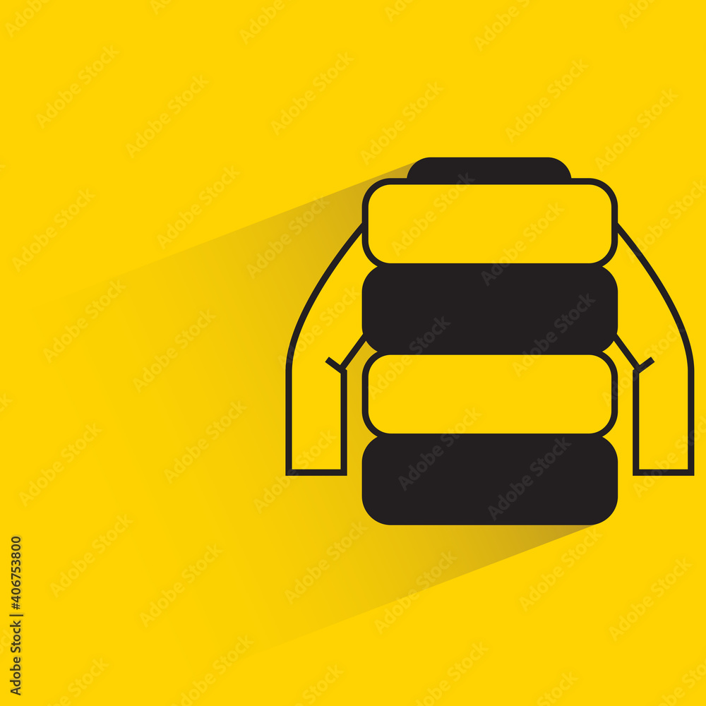 sweater with shadow on yellow background vector sweater with shadow on yellow background vector