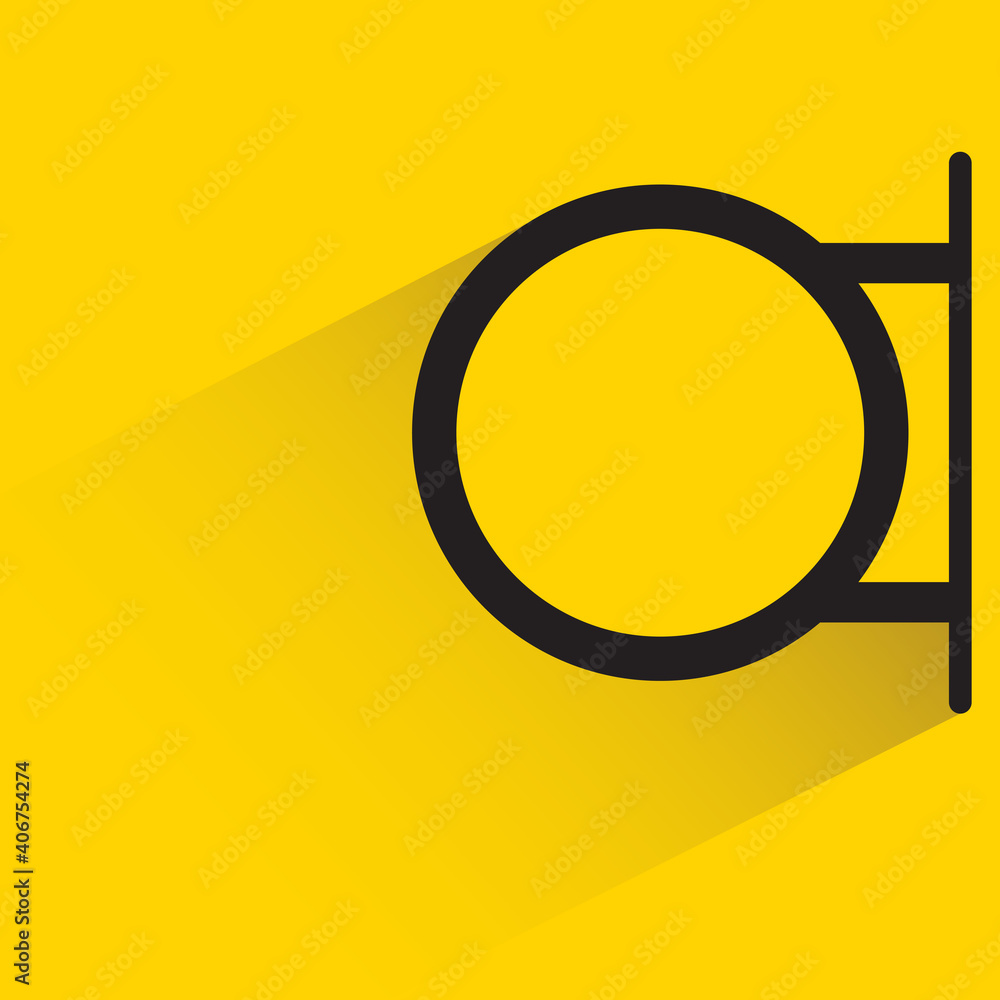 side walk advertising board with drop shadow on yellow background side walk advertising board with drop shadow on yellow background