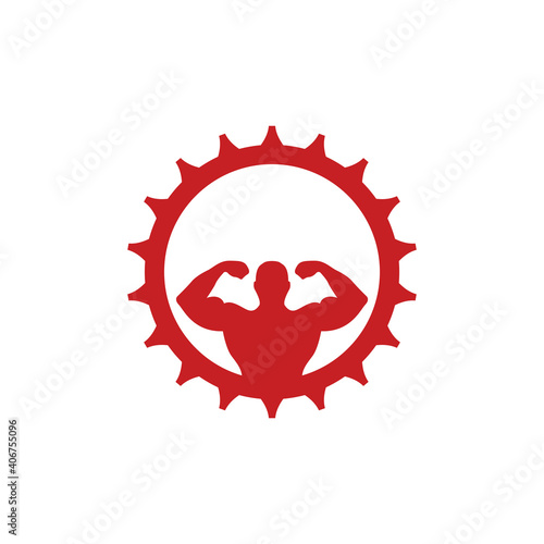 Illustration Vector Graphic of Mechanic Muscle Logo