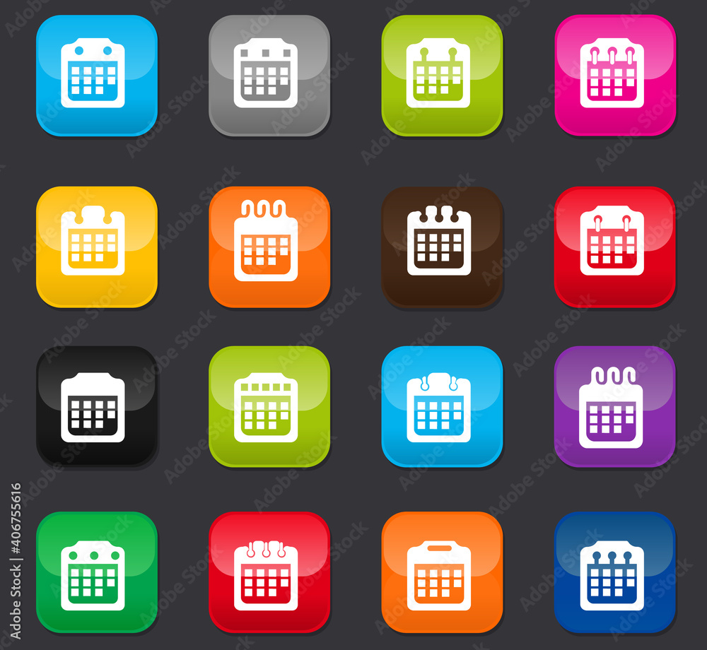 Calendar icons set Calendar icons set