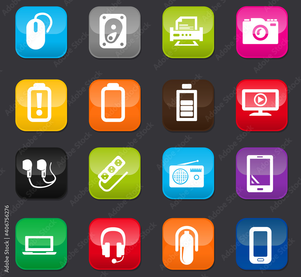 Devices icons set Devices icons set