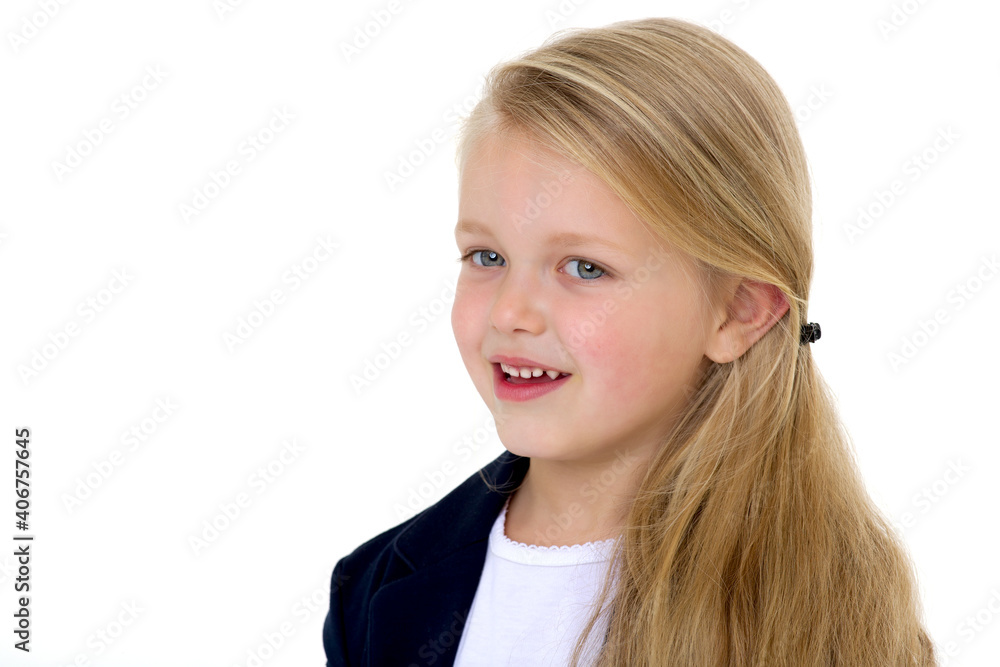 Portrait of adorable blonde little girl Portrait of adorable blonde little girl