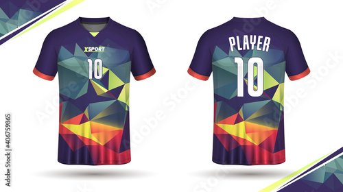 Soccer jersey template sport t shirt design