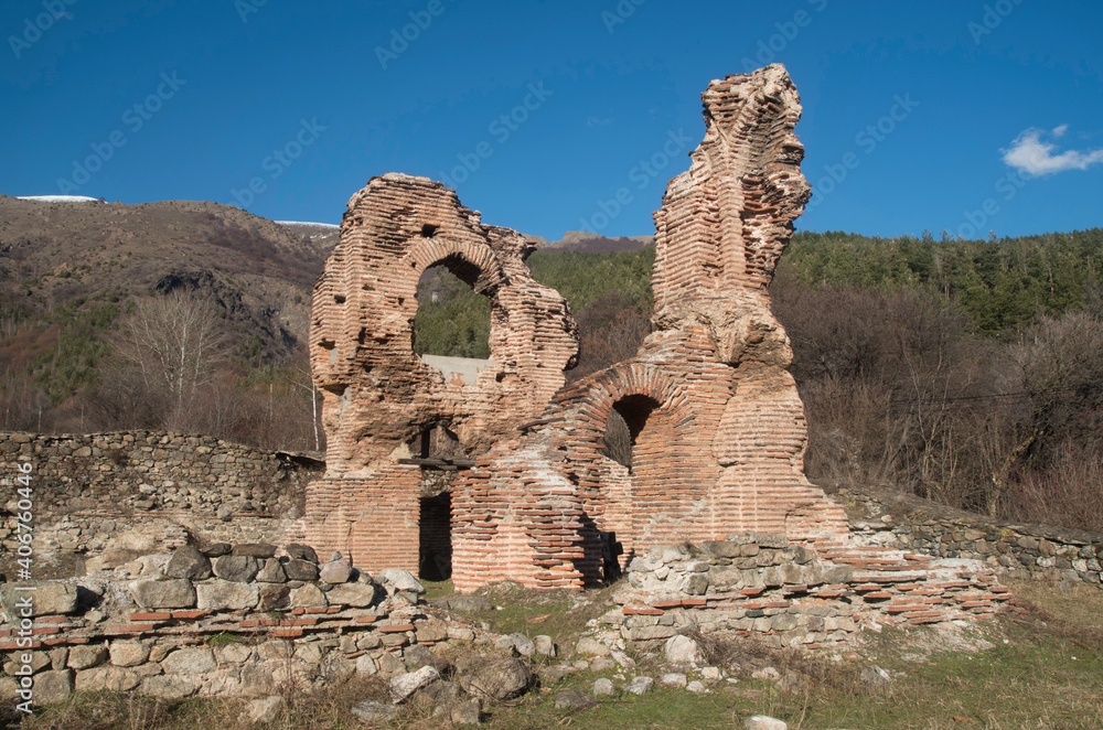 Ruins of Elenska Christian Basilica or Elensko Basilica in  Bulgaria, Europe
