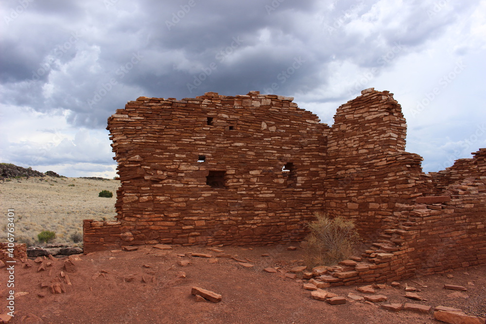 Old stone house in the desert