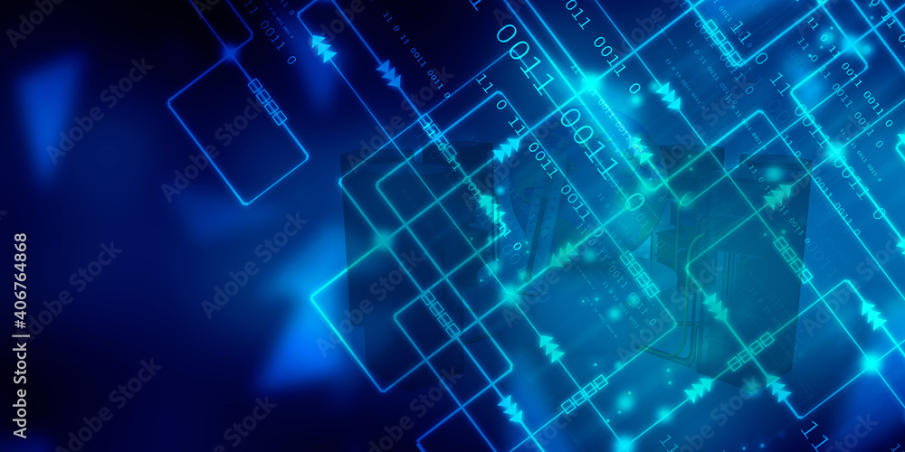 2d illustration abstract digital binary data on computer screen 2d illustration abstract digital binary data on computer screen