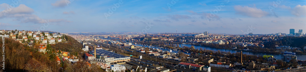 Panorama of Prague from Devin Hill Panorama of Prague from Devin Hill