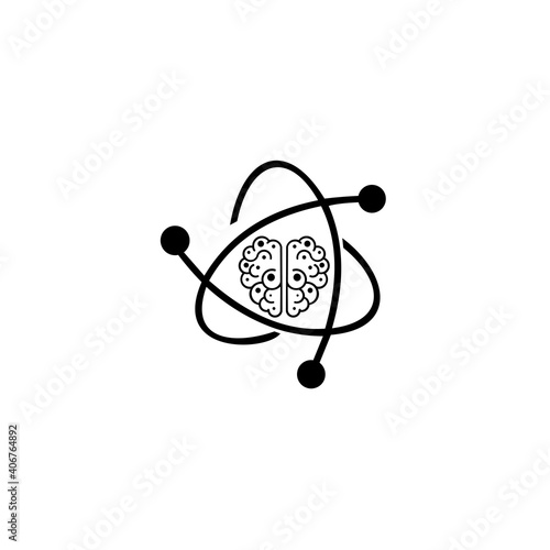 Creative Brain Concept Logo. Education logo. Creative Smart Brain.
