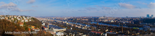 Panorama of Prague from Devin Hill © jindrich