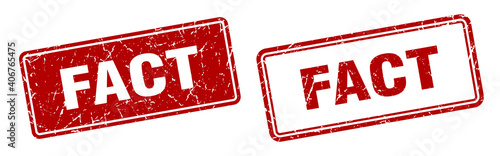 fact stamp set. fact square grunge sign
