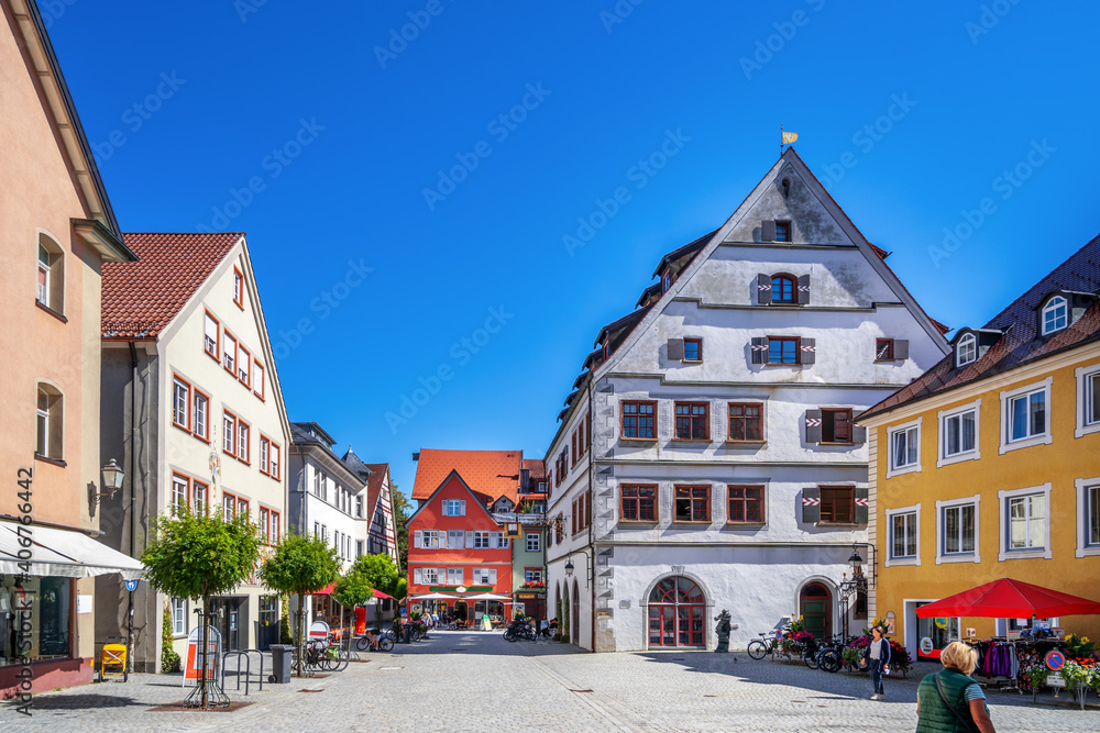 Altstadt, Wangen im Allgäu, Baden-Württemberg, Deutschland	