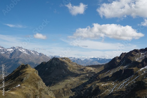 views from the top of the mountain in a sunny day, huesca, Spain © ruthlaguna