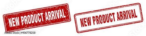 new product arrival stamp set. new product arrival square grunge sign