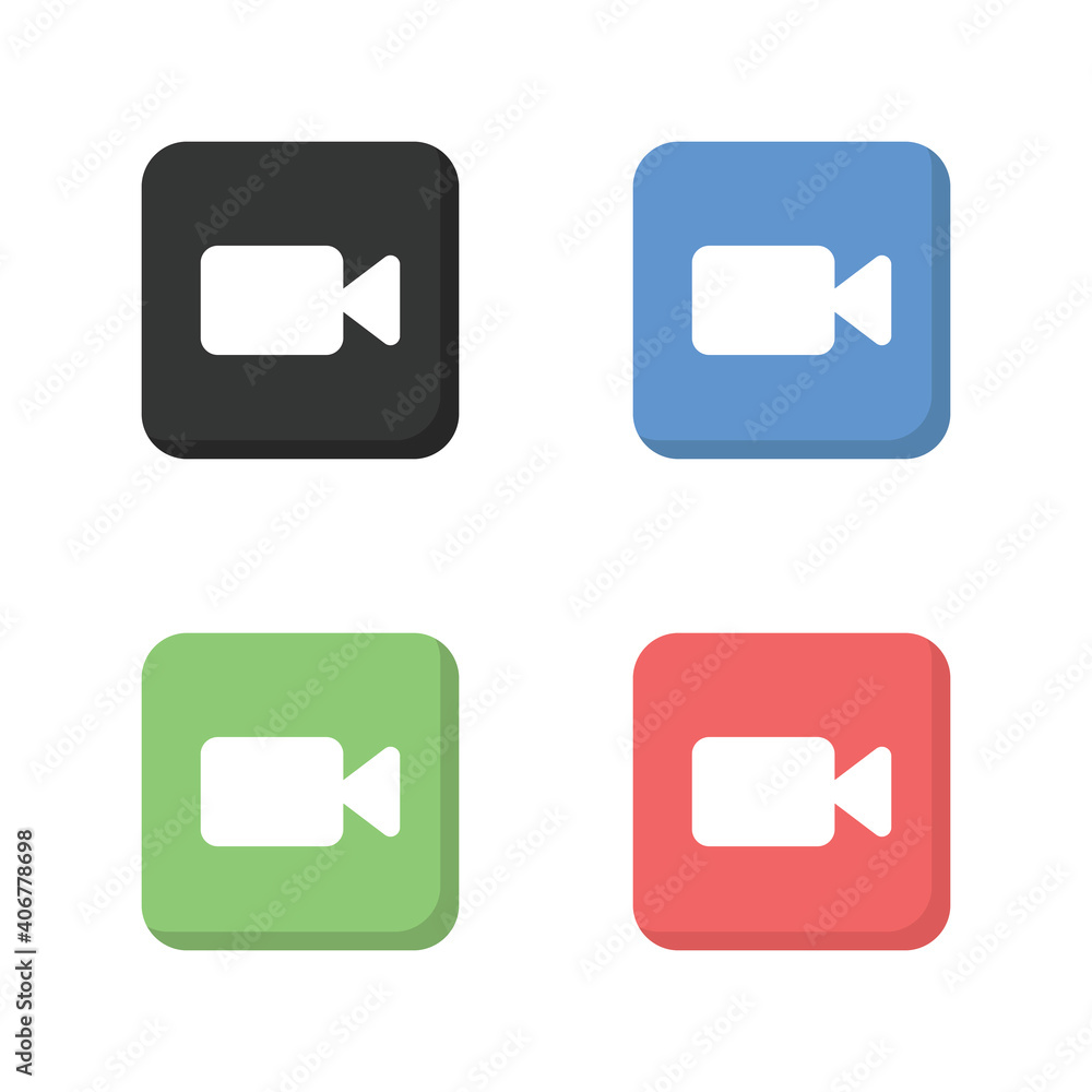 Video vector button Video vector button